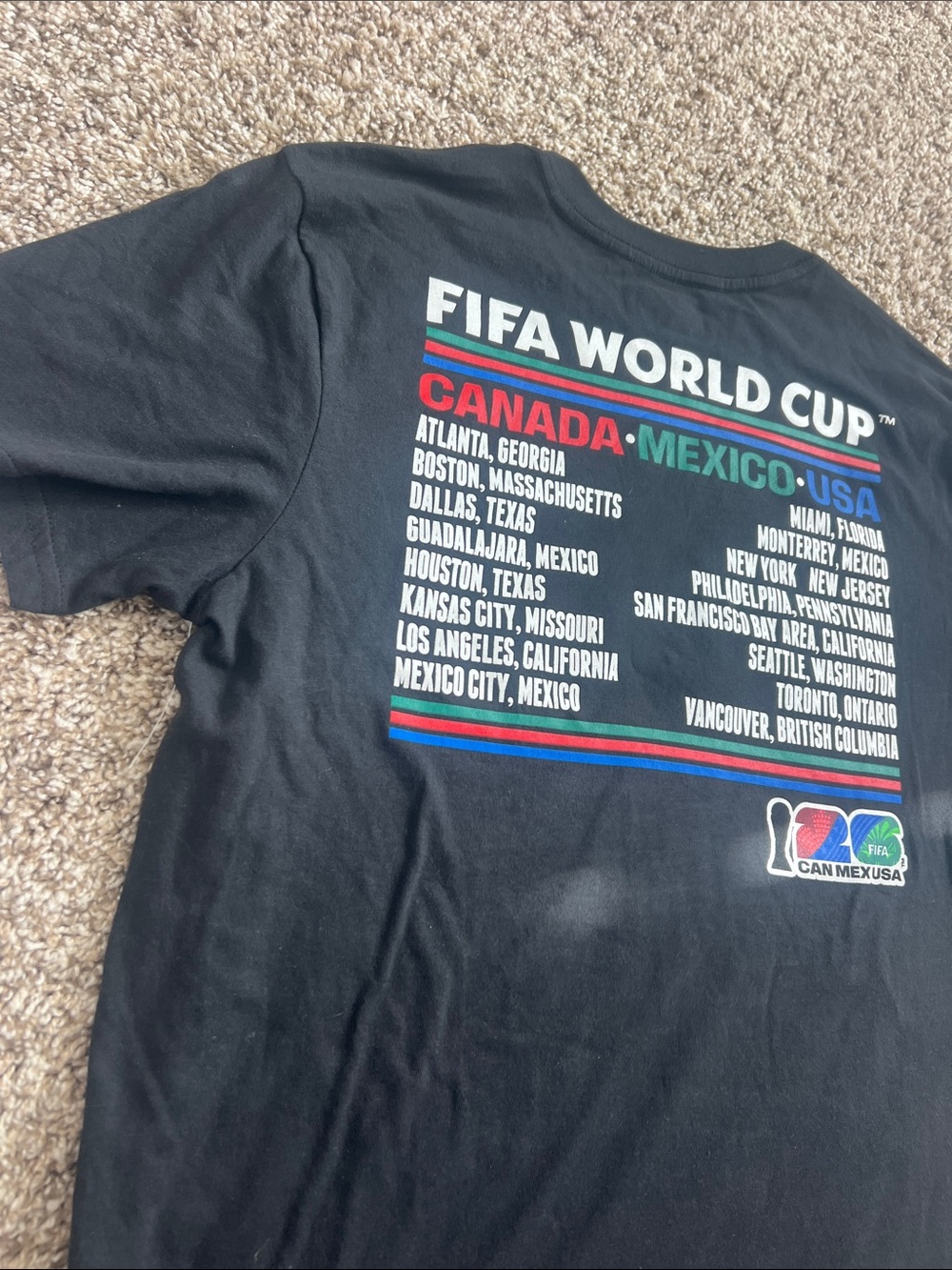NWOT! FIFA World Cup 2026 Black Graphic Tee Size MED - Picture 11 of 12
